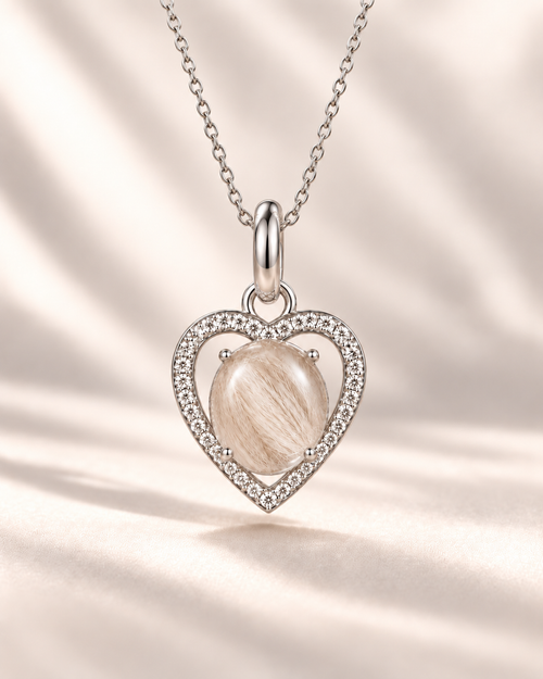 Toujours Armour silver pet keepsake necklace with 8 × 8 mm centerpiece